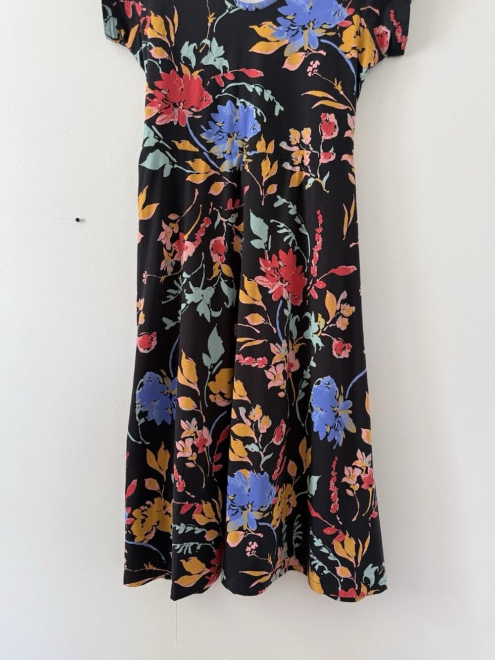 Pact Organic Cotton Floral Crossback Fit&flare Midi Shirt Dress Feminine XL - Picture 6 of 9